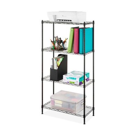 Whitmor Supreme 4-Tier Shelving Black 6096-8677-BB